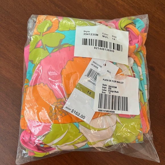 NWT TRINA TURK Playa De Flor One-piece Swimsuit - Picture 2 of 8